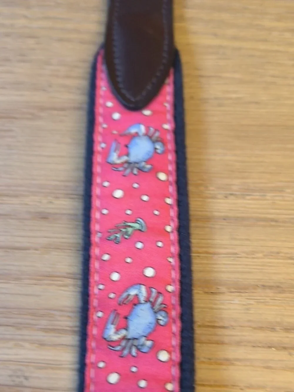 Vineyard Vines Boys Crab Canvas Club Leather Belt - Size 24